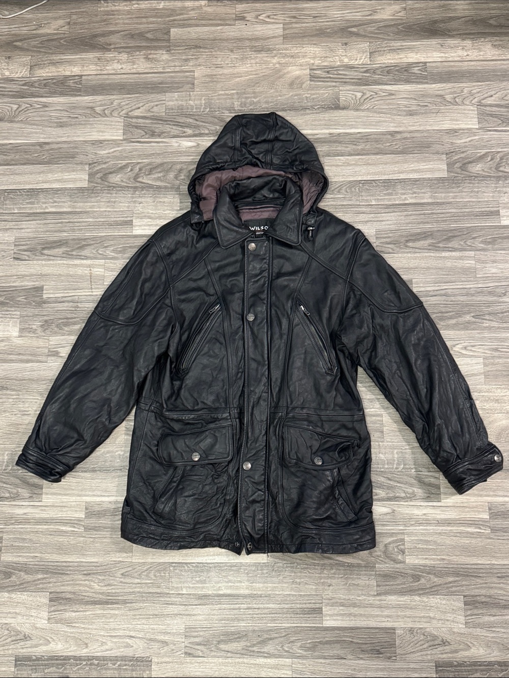 Wilsons leather jacket with Thinsulate Ultra insulation liner men’s sz M, as is
